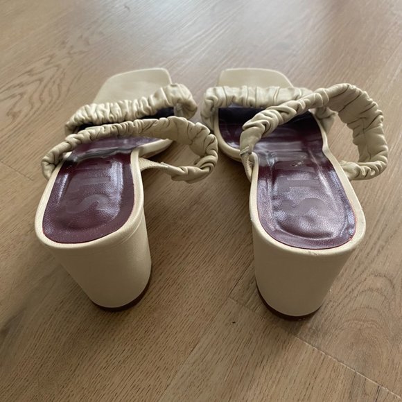 Staud Off-White Heeled Sandals - Picture 6 of 9